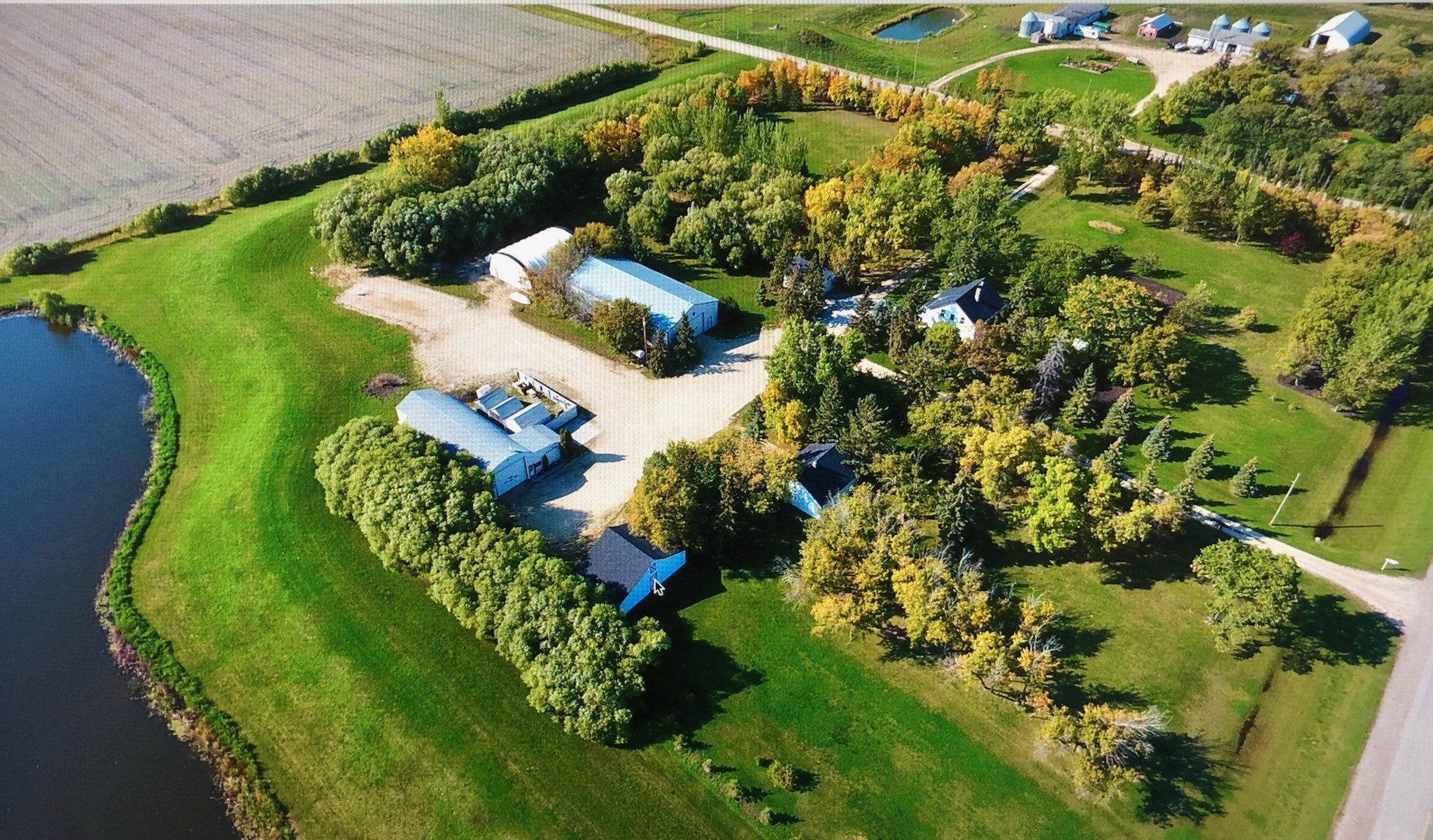 Aerial shot of Transcona Property