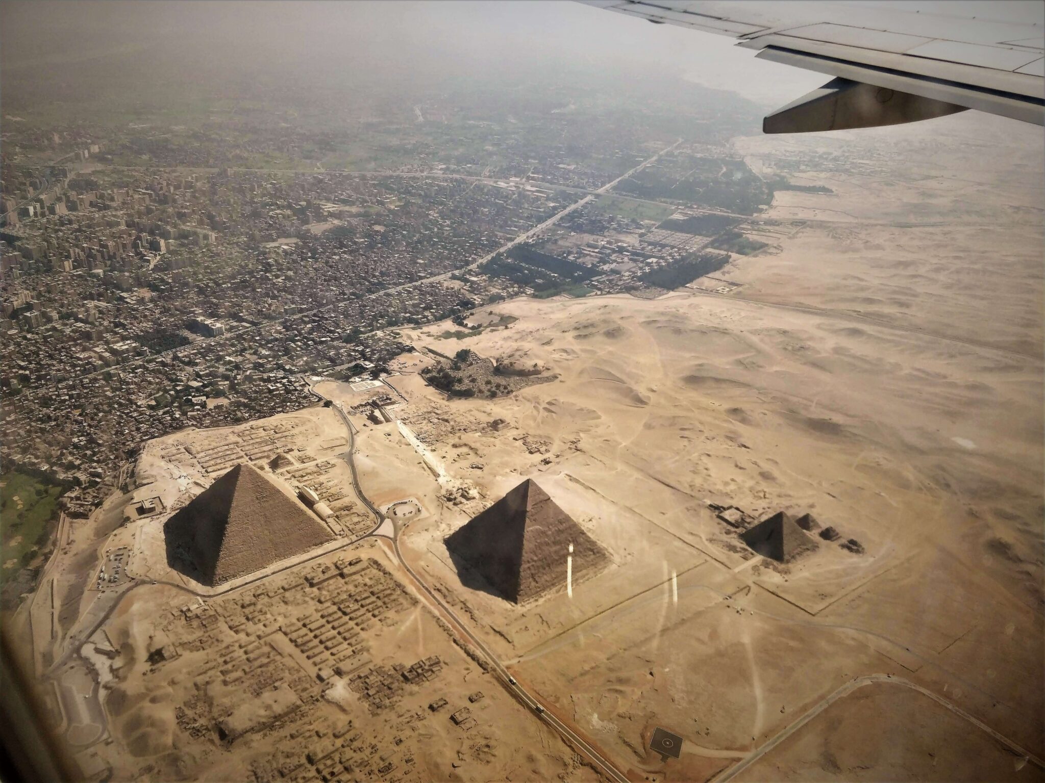 Cairo Egypt from an Airplane